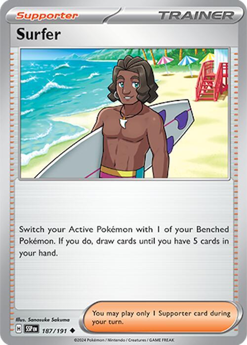 Surfer 187/191 card from SV08: Surging Sparks
