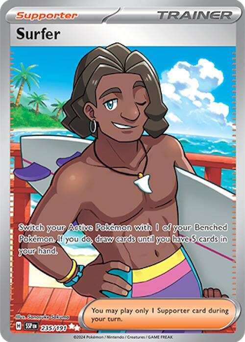 Surfer 235/191 card from SV08: Surging Sparks