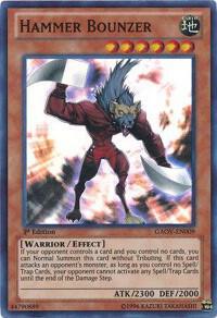Hammer Bounzer GAOV-EN009 card from Galactic Overlord