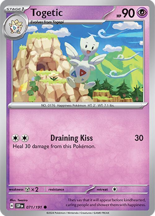 Togetic 071/191 card from SV08: Surging Sparks
