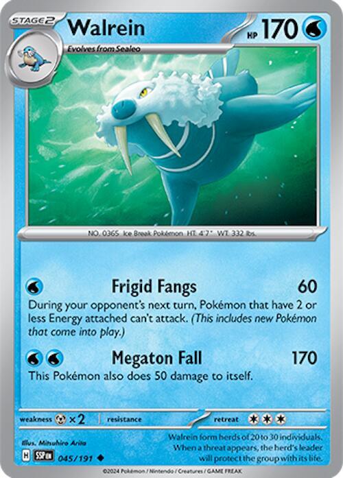 Walrein 045/191 card from SV08: Surging Sparks