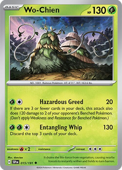 Wo-Chien 015/191 card from SV08: Surging Sparks