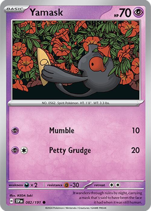 Yamask 082/191 card from SV08: Surging Sparks