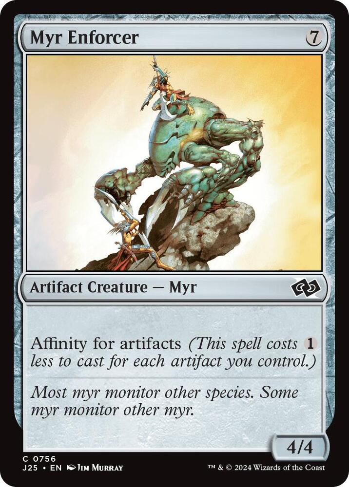 Myr Enforcer 756 card from Foundations Jumpstart