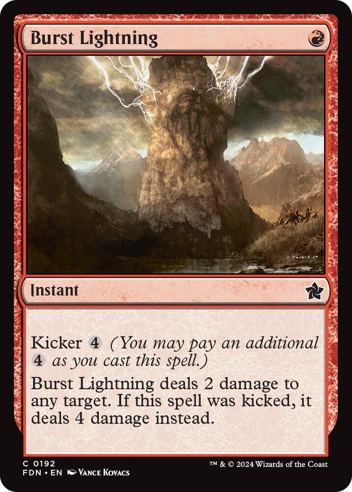 Burst Lightning 192 card from Foundations