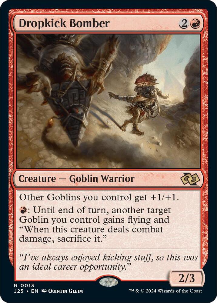 Dropkick Bomber 13 card from Foundations Jumpstart