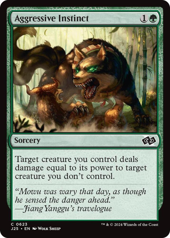 Aggressive Instinct 623 card from Foundations Jumpstart