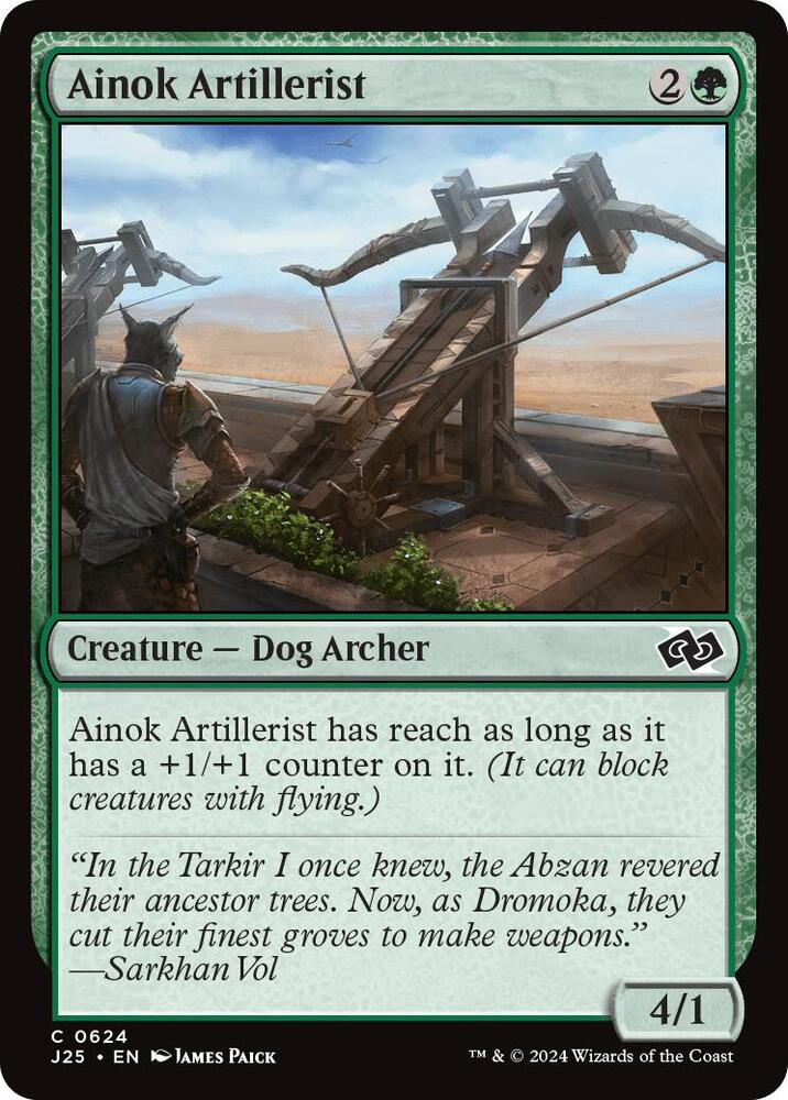 Ainok Artillerist 624 card from Foundations Jumpstart