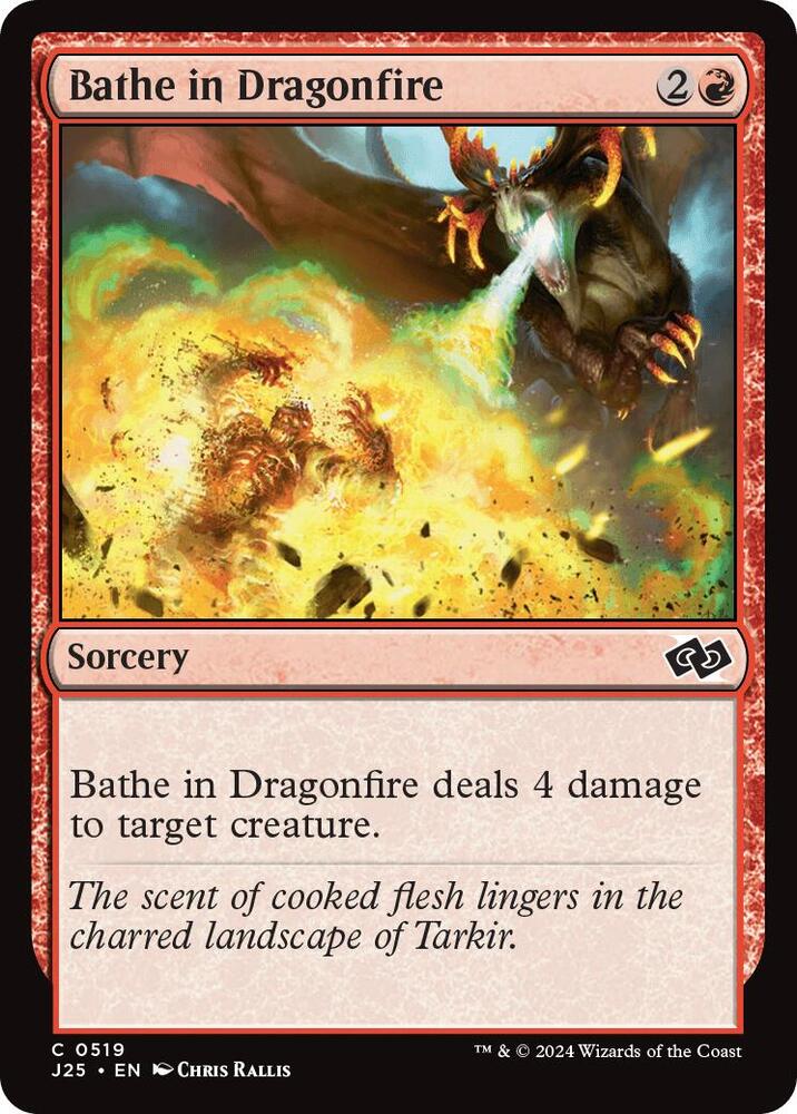 Bathe in Dragonfire 519 card from Foundations Jumpstart