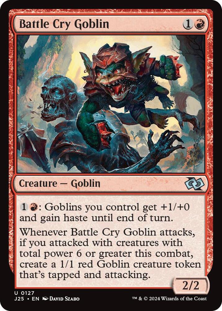 Battle Cry Goblin 127 card from Foundations Jumpstart