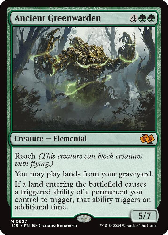 Ancient Greenwarden 627 card from Foundations Jumpstart