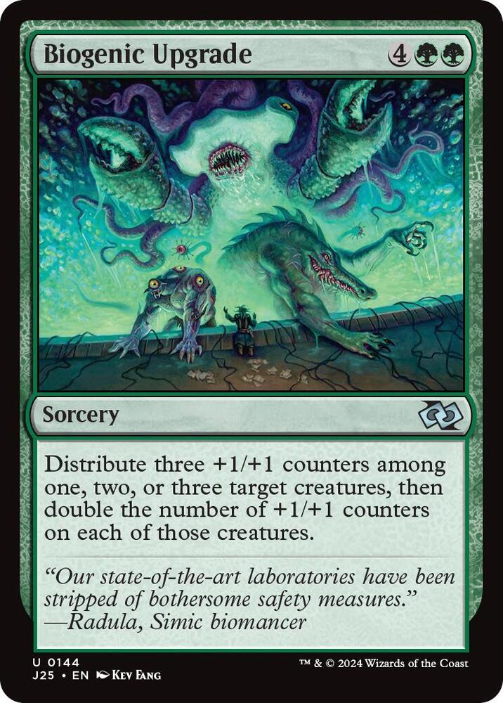 Biogenic Upgrade 144 card from Foundations Jumpstart