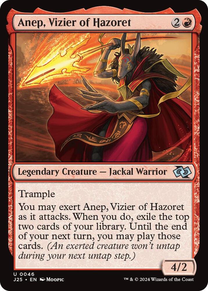 Anep, Vizier of Hazoret (Anime) 46 card from Foundations Jumpstart