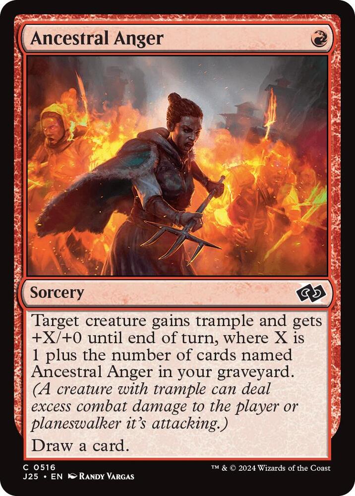Ancestral Anger 516 card from Foundations Jumpstart