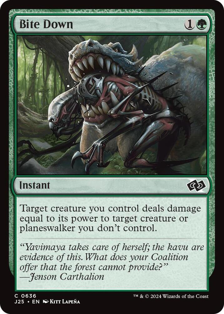 Bite Down 636 card from Foundations Jumpstart