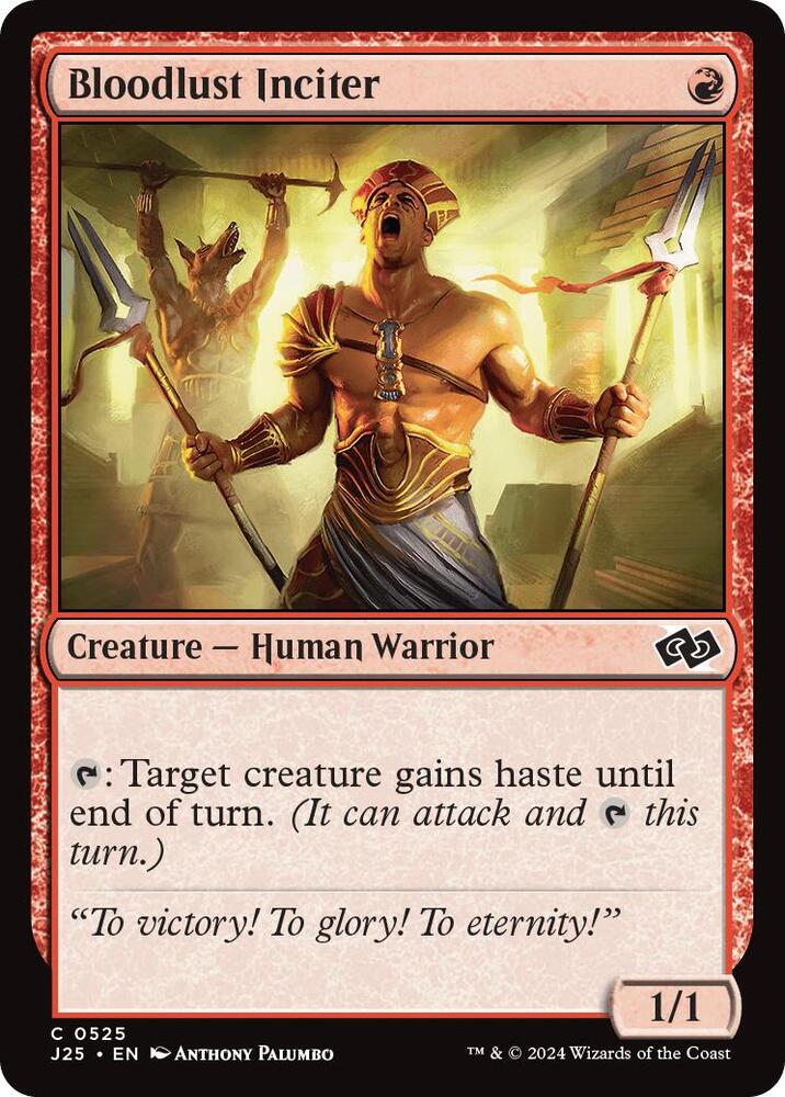 Bloodlust Inciter 525 card from Foundations Jumpstart