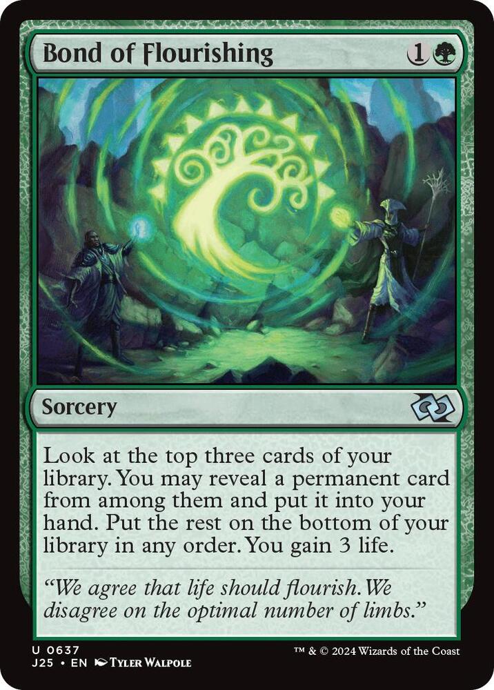 Bond of Flourishing 637 card from Foundations Jumpstart