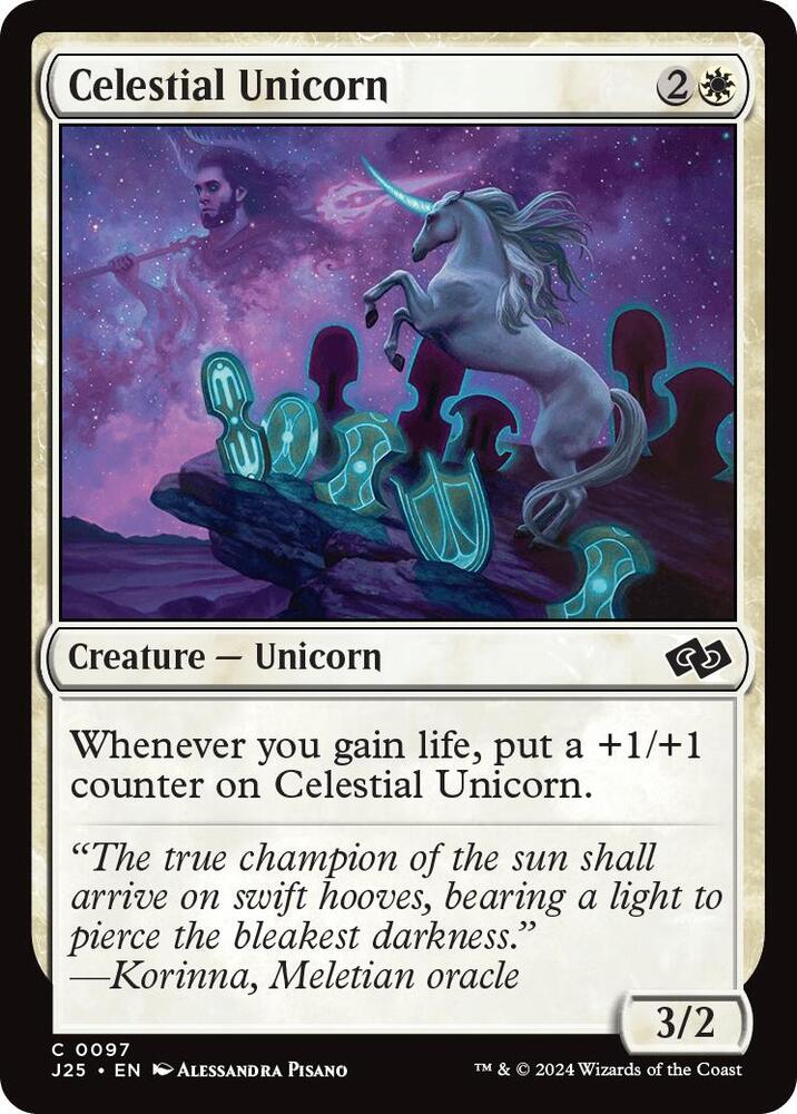 Celestial Unicorn 97 card from Foundations Jumpstart