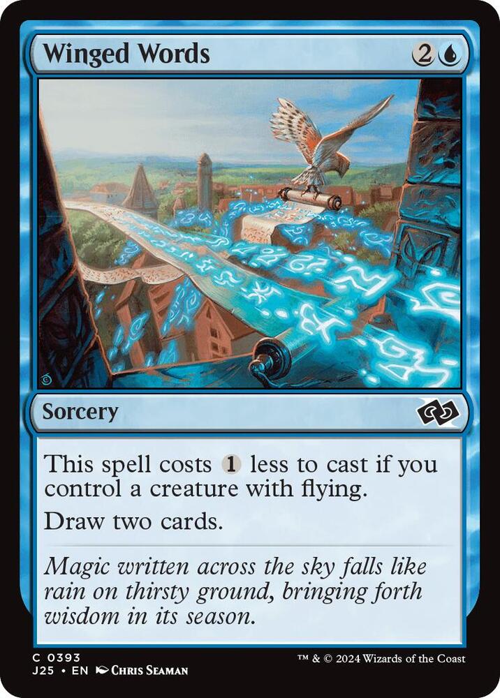Winged Words 393 card from Foundations Jumpstart