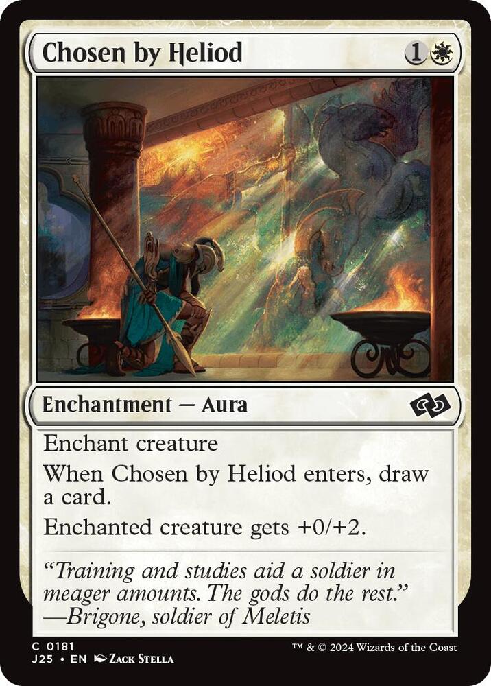 Chosen by Heliod 181 card from Foundations Jumpstart