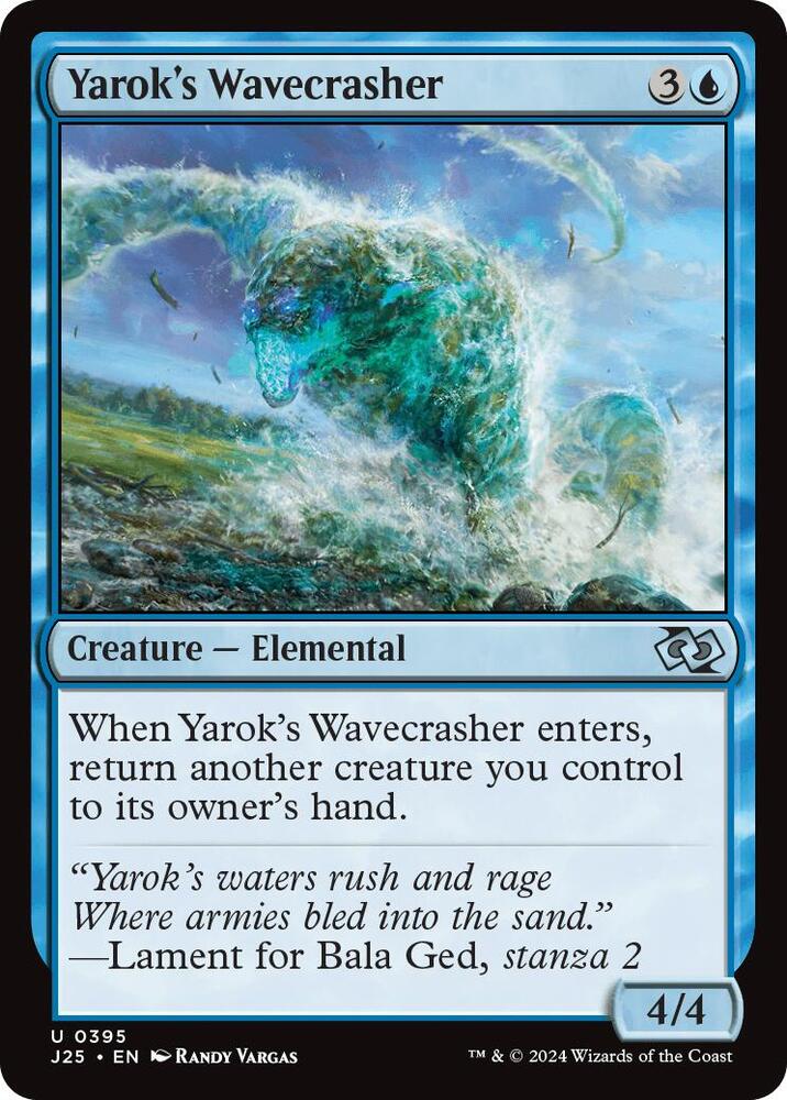 Yarok's Wavecrasher 395 card from Foundations Jumpstart