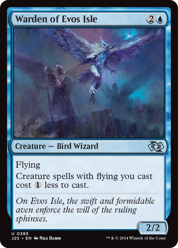 Warden of Evos Isle 385 card from Foundations Jumpstart