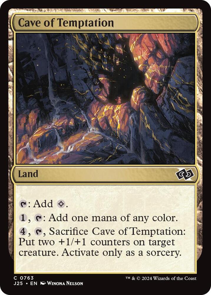Cave of Temptation 763 card from Foundations Jumpstart