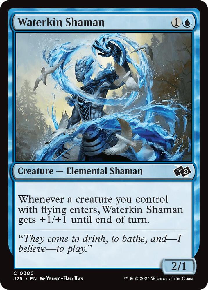 Waterkin Shaman 386 card from Foundations Jumpstart
