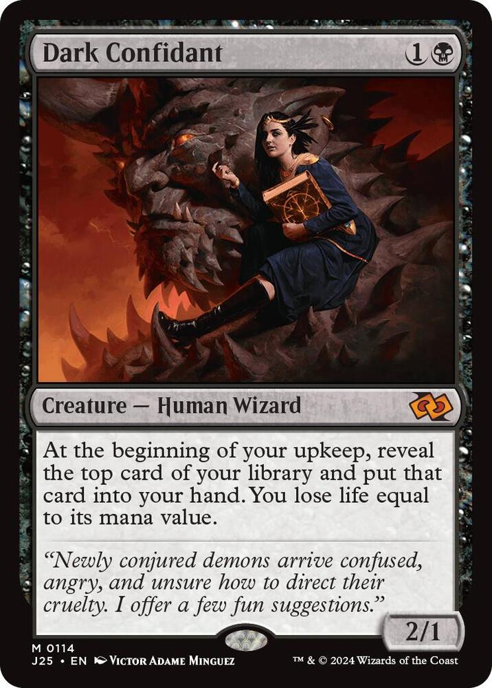 Dark Confidant 114 card from Foundations Jumpstart