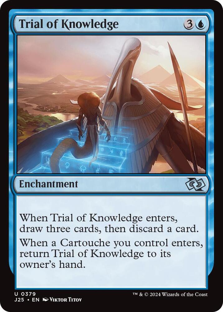 Trial of Knowledge 379 card from Foundations Jumpstart