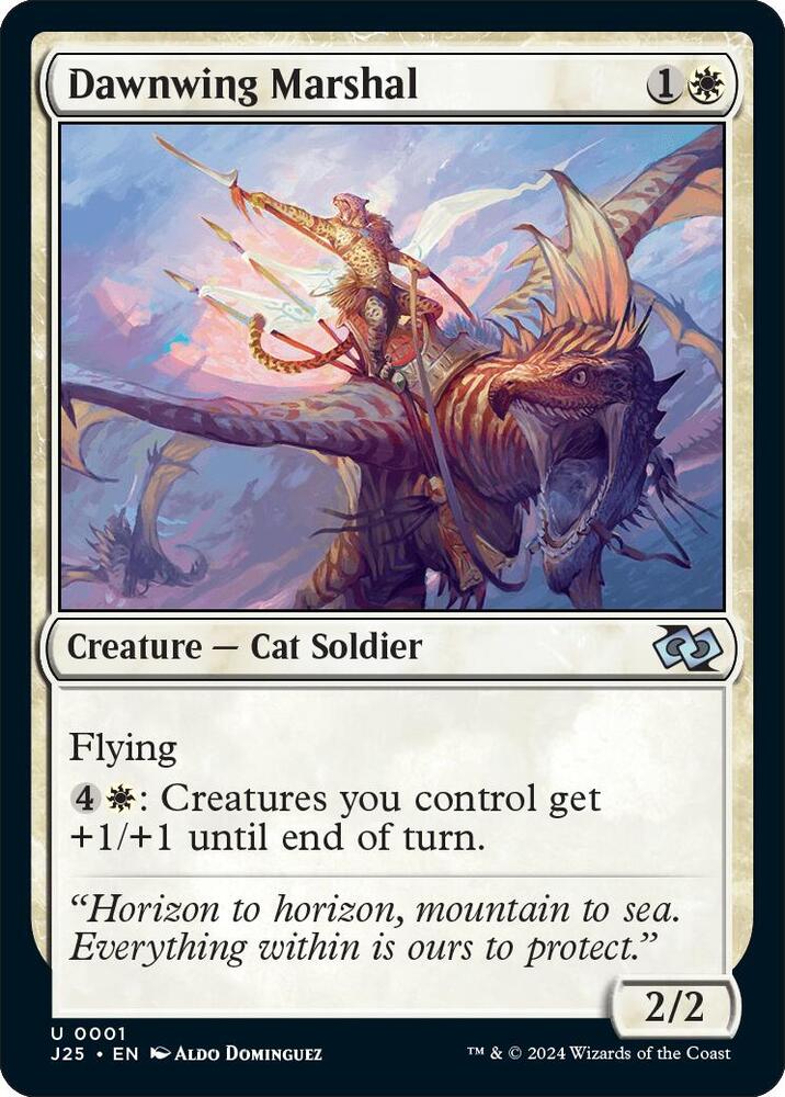 Dawnwing Marshal 1 card from Foundations Jumpstart