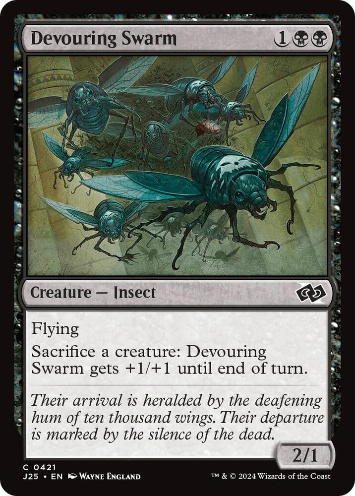 Devouring Swarm 421 card from Foundations Jumpstart
