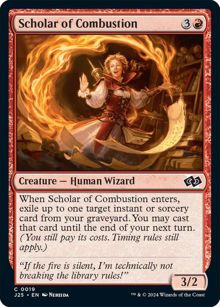Scholar of Combustion 19 card from Foundations Jumpstart