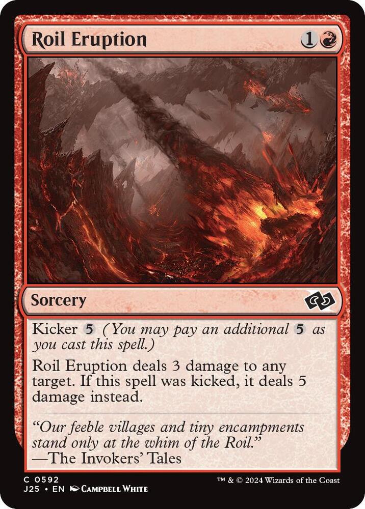Roil Eruption 592 card from Foundations Jumpstart