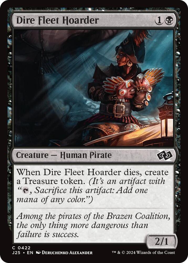 Dire Fleet Hoarder 422 card from Foundations Jumpstart