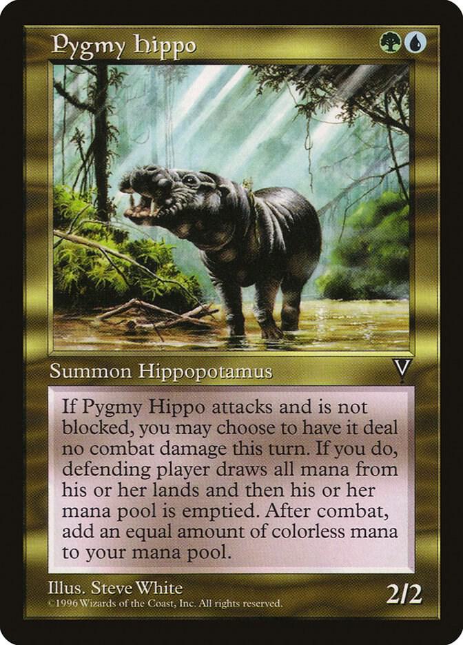 Pygmy Hippo card from Visions