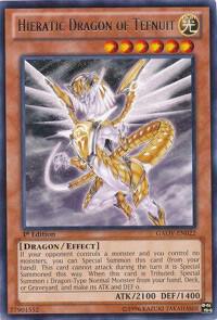 Hieratic Dragon of Tefnuit GAOV-EN022 card from Galactic Overlord