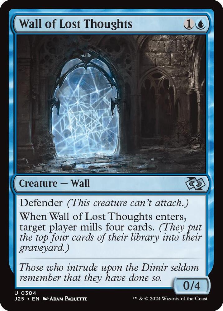 Wall of Lost Thoughts 384 card from Foundations Jumpstart