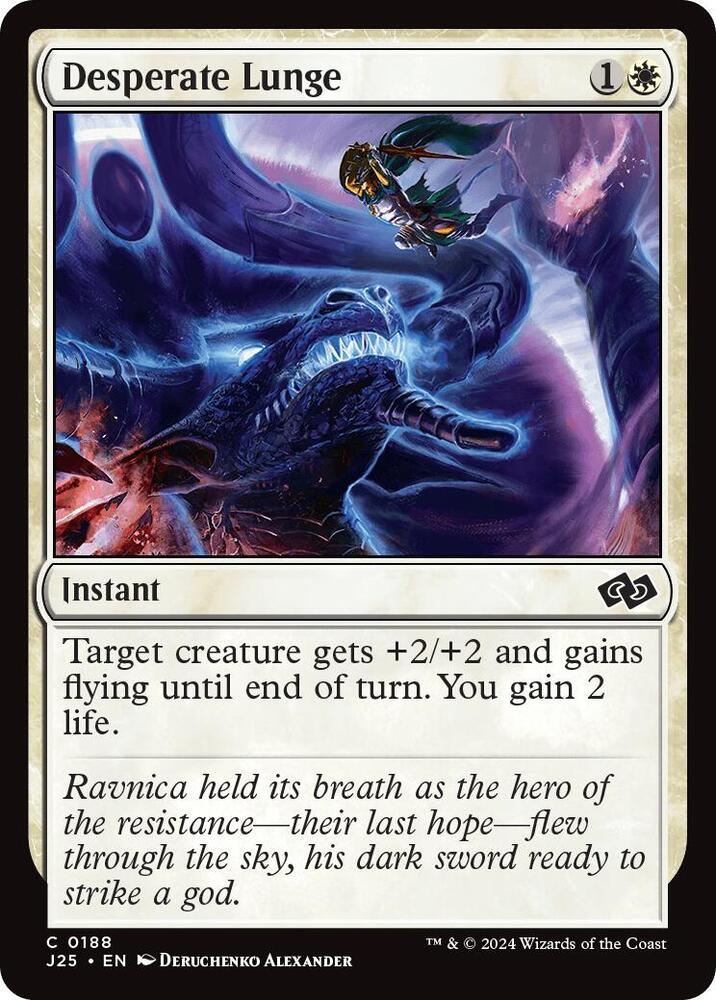 Desperate Lunge 188 card from Foundations Jumpstart
