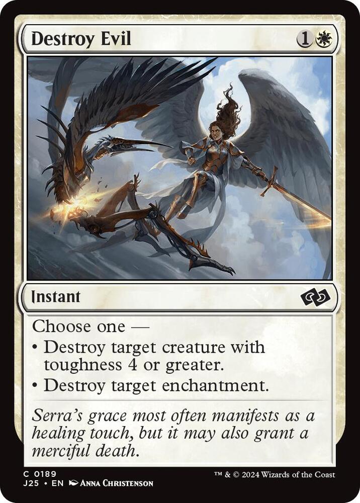 Destroy Evil 189 card from Foundations Jumpstart