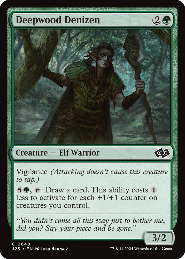 Deepwood Denizen 648 card from Foundations Jumpstart