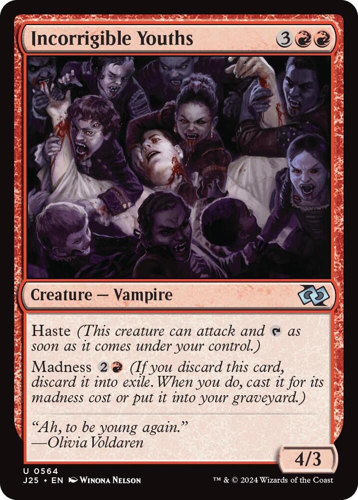 Incorrigible Youths 564 card from Foundations Jumpstart