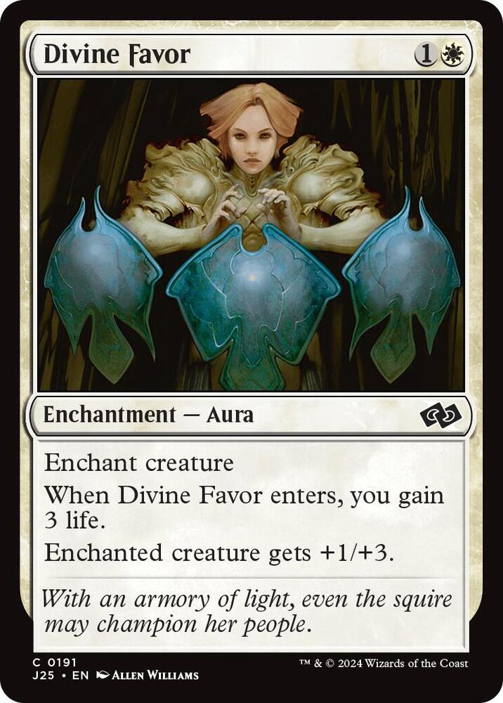 Divine Favor 191 card from Foundations Jumpstart