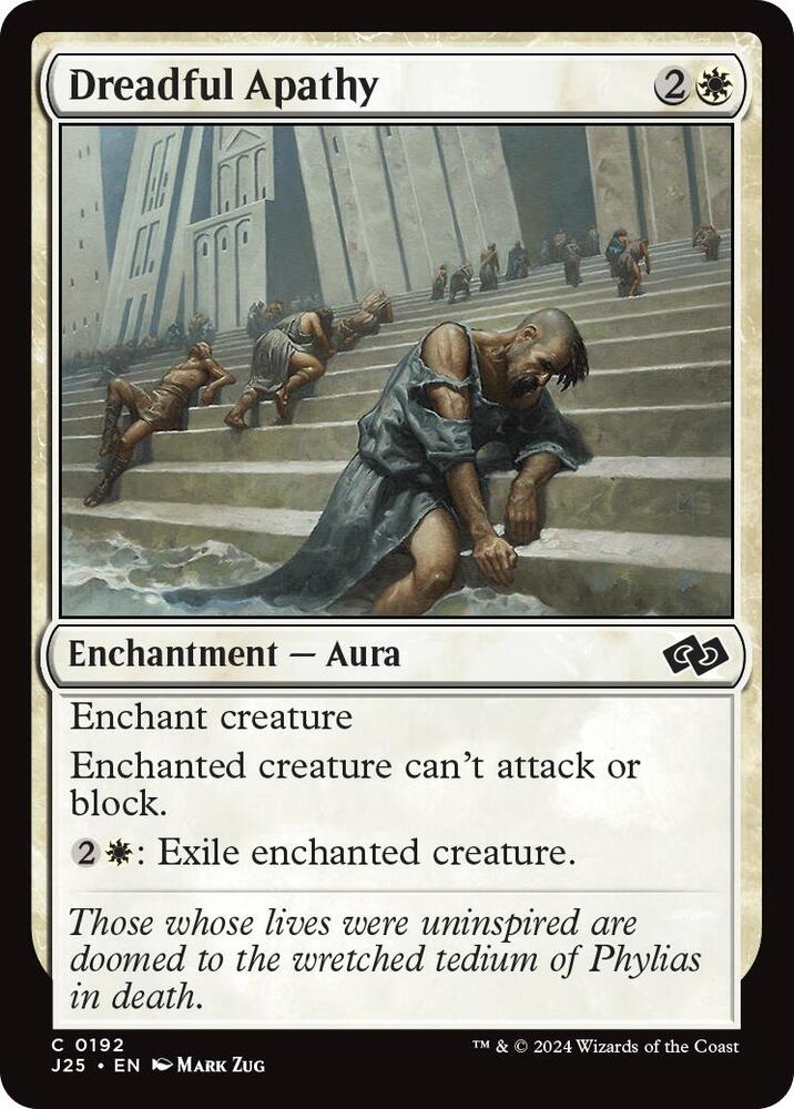 Dreadful Apathy 192 card from Foundations Jumpstart
