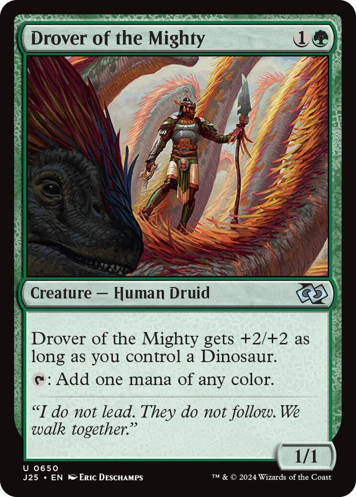 Drover of the Mighty 650 card from Foundations Jumpstart