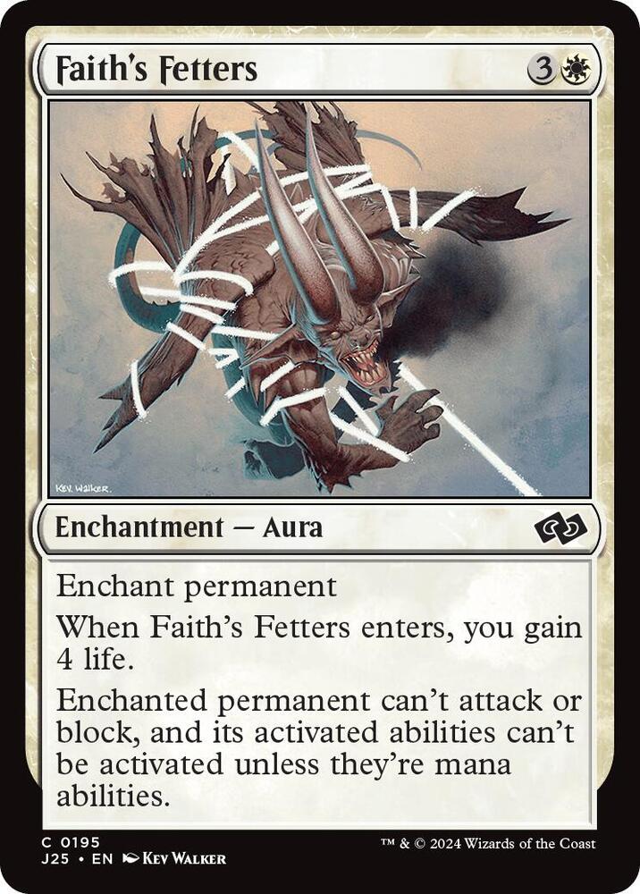 Faith's Fetters 195 card from Foundations Jumpstart
