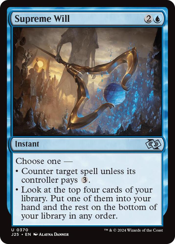 Supreme Will 370 card from Foundations Jumpstart
