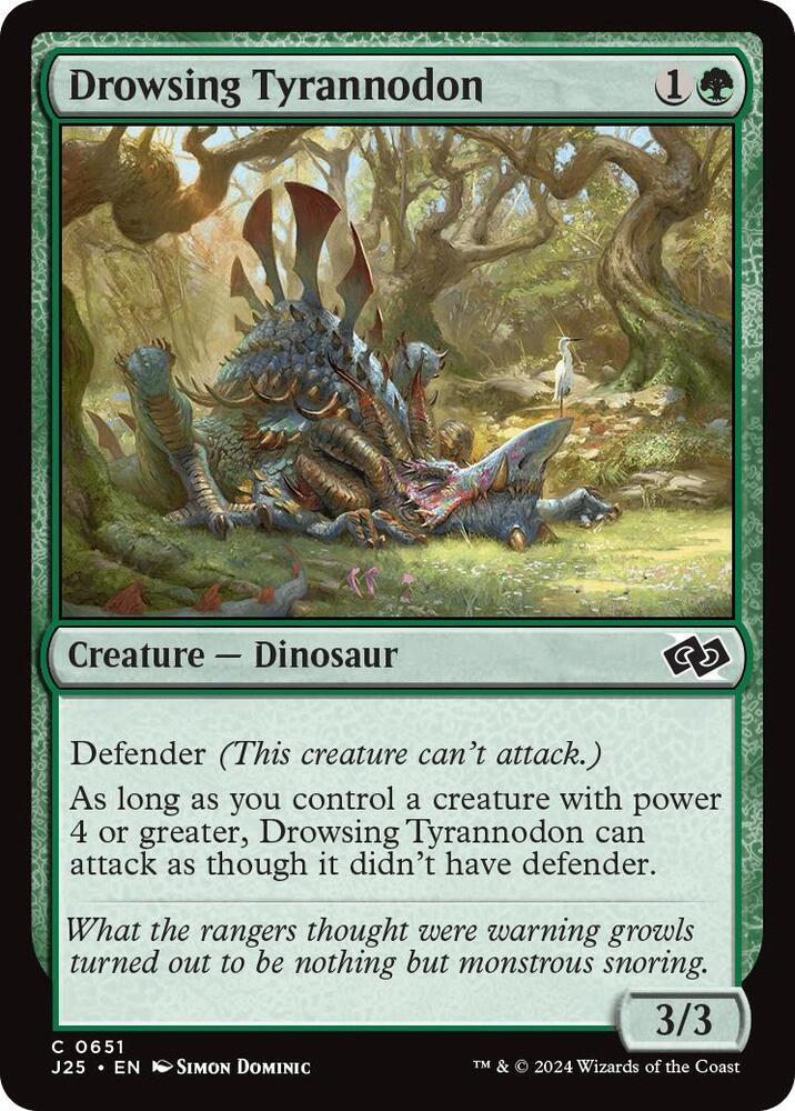 Drowsing Tyrannodon 651 card from Foundations Jumpstart