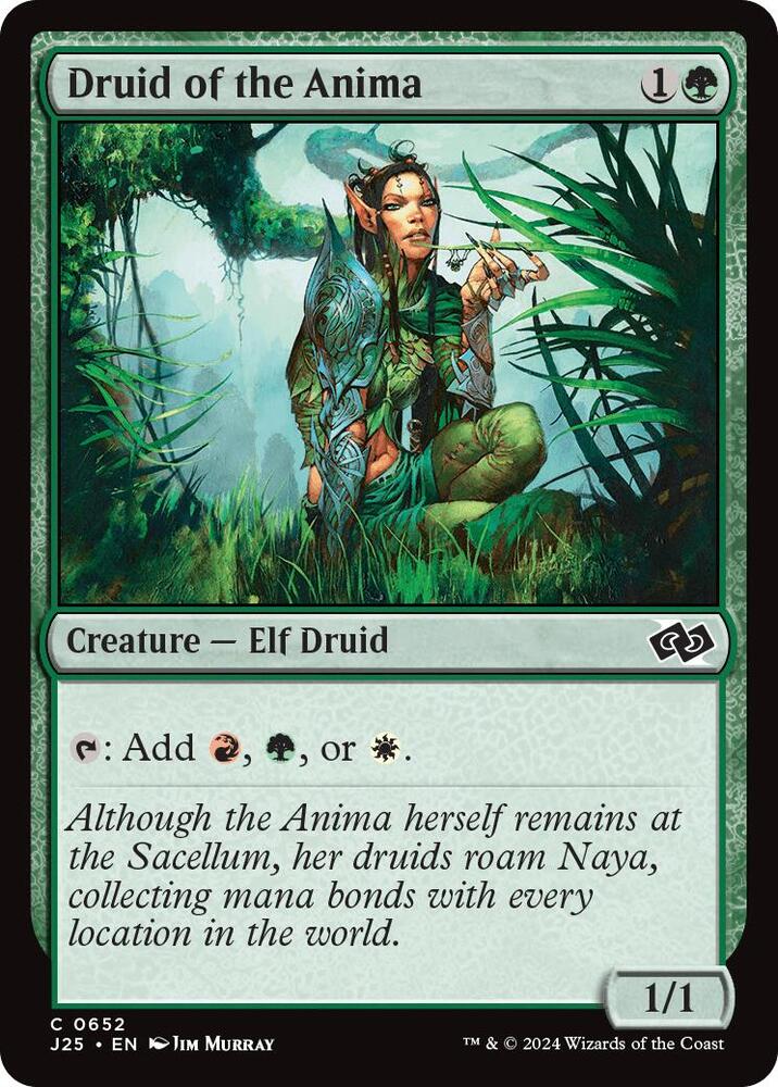 Druid of the Anima 652 card from Foundations Jumpstart