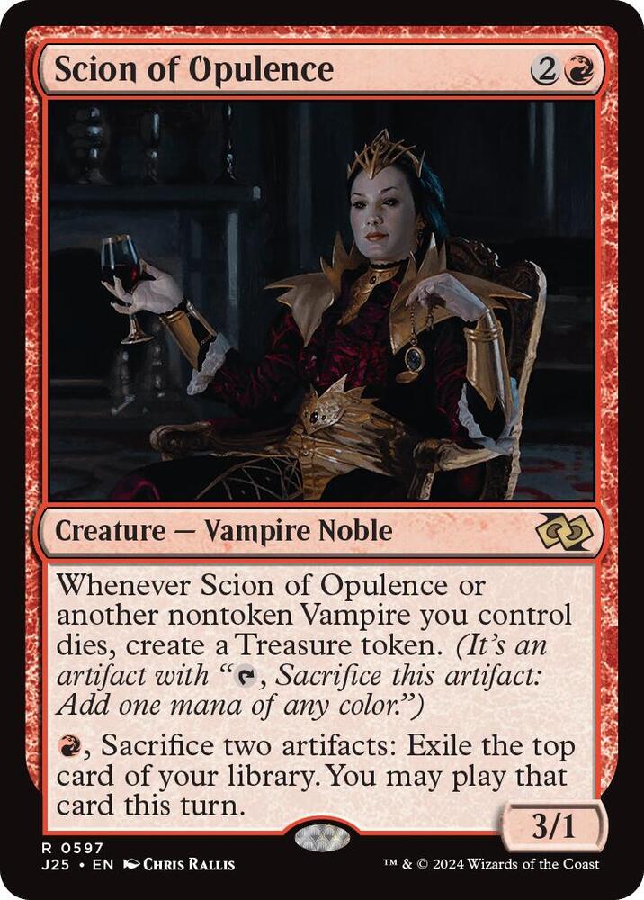 Scion of Opulence 597 card from Foundations Jumpstart